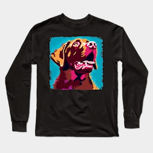 Chesapeake Bay Retriever Pop Art - Dog Lover Gifts Long Sleeve T-Shirt